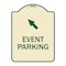Signmission Event Parking Up Left Arrow Symbol Heavy-Gauge Aluminum Architectural Sign, 24" x 18", TG-1824-24082 A-DES-TG-1824-24082 - alternate 1